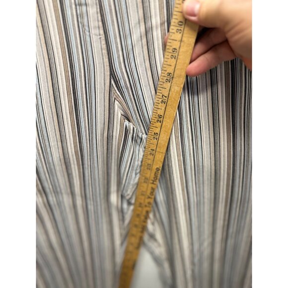 Zac & Rachel Striped Cropped Pants With Button Accents & Pockets 24W - Picture 4 of 8